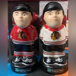 Alex DeBrincat Dylan Strome NHL Chicago Blackhawks  Salt & Pepper Shakers NIB